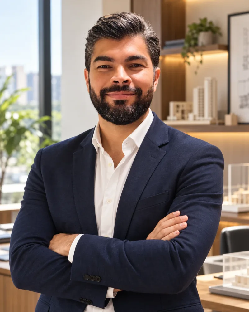 Retrato de Jeferson Oliveira, engenheiro civil
